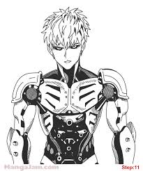 How To Draw Genos From One Punch Man Mangajam Com To somehow improve his perception in the eyes of others, he decides to take genos, a cyborg, and at the same time join the association of heroes. how to draw genos from one punch man
