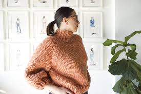 Knit 2, yarn over, knit across the row. More Chunky Knit Sweaters The Strathcona From Good Night Day Closet Core Patterns