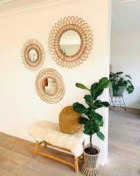 spiegel rotan bloem o76 cm da s leuk van xenos woonkamer spiegels home decor keuken huis verbouwen