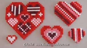 Dire Je T Aime En Hama Special Saint Valentin Modeles Hama Perles Hama Billes De Fer Signets Perles