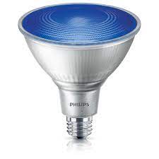 Philips 90 Watt Equivalent Par38 Led Flood Blue 4 Pack 469072 The Home Depot Led Flood Lights Led Outdoor Flood Lights Led Lighting Home