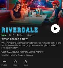 Dengan kata lain, netflix adalah platform video on demand (vod). Netflix Life On Twitter Riverdale Season 1 Is Officially On Netflix Us Rt If You Re Watching This Weekend Archiecomics Cw Riverdale Https T Co Vxlshjrs1k Https T Co Eyyyzearzf