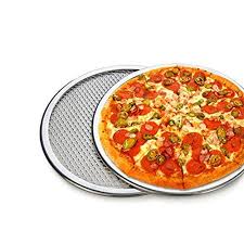 Pizza Stone Of 1 Piece 12 Seamless Rim Aluminium Pizza Mesh Pizza Screen Baking Tray Pizza Making Net Bakeware Pizza Tools D Pizza Stone Tray Bakes Cooking