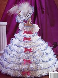 Free Printable Crochet Doll Patterns Of Nashville Ruffled Gown For Barbie Fashion Dolls Crochet Htf Pat Doll Dress Patterns Crochet Doll Dress Doll Dress