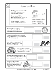 The Word Problems In This Math Worksheet Give Your Child Practice Determining The Correct Multip 4th Grade Math Worksheets Math Word Problems Calculating Speed