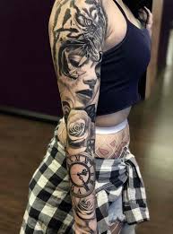 Arm Sleeve Tattoos For Black Females Best Sleeve Tattoos Best Sleeve Tattoos Black Grey Tattoos Sleeve Full Sleeve Tattoos