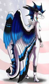 P Star Spangled Beauty By Neffertity On Deviantart Cute Dragons Anthro Dragon Furry Art