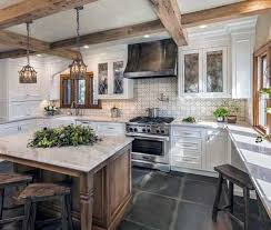 Complete the sophisticated design by adding in a matching granite countertop. Black Tile Floor In Kitchen Novocom Top