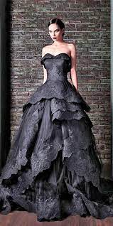 24 Black Wedding Dresses With Edgy Elegance Halloween Wedding Dresses Black Wedding Dresses Colored Wedding Dresses