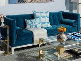 Our main job and passion is to reunite families. Jonathan Adler Lampert Venice Peacock Sofa Couch Jon20103