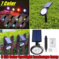 Our outdoor lighting buying guide will walk you through how to make sure your outdoor areas stay lit so they're safe and secure. Buy 9 Led Spotlight Solar Panel Adjustable Wall 7 Light Color Change Garden Landscape Lighting Outdoor At Affordable Prices Free Shipping Real Reviews With Photos Joom