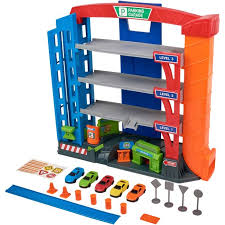 Kid Connection 17 Piece 3 Level Light Sound Garage Play Set Walmart Com Kids Connection Garage Accessories Playset