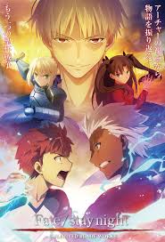 High Resolution Fate Stay Night Unlimited Blade Works Poster Animasi Perang Kota