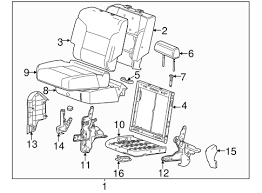 Rear Seat Components For 2018 Chevrolet Silverado 1500 Gmpartsnow