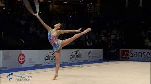 Hula hooping while performing a dance routine is great exercise and quite a workout. Son Yean Jae Kor Hoop Rhythmic Gymnastics World Cup 2016 Espoo Youtube