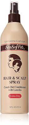 Amazon Com Softsheen Carson Sta Sof Fro Hair Scalp Spray Comb Out Conditioner With Lanolin Extra Dry 16 Fl Oz Beauty