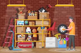 Modern house plans feature lots of glass, steel and concrete. Storeroom Or House Cellar Interior Modern Storage Room Metal Shelves With Household Items Rack Full Of Cardboard Boxes Stair Cleaning Accessories And Furniture Flat Vector Illustration Lizenzfrei Nutzbare Vektorgrafiken Clip Arts Illustrationen