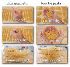 how many cups is 2 ounces of pasta