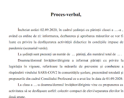 Să se acorde elevilor clasei pregătitoare auxiliare. Model De Proces Verbal Pentru È™edinÈ›ele Cu PÄƒrinÈ›ii Impact