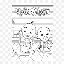 Upin and ipin coloring pages. Upin Black And White Book Line Art Book Angle White Child Png Pngwing