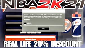 Sign in buy nba 2k21. 2k Offers Customized Gatorade Gx Starter Kit With 20 Discount Real Life Discount Youtube