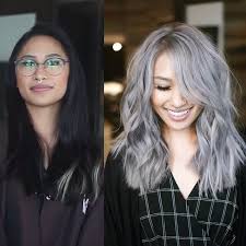 $150+ if you use your natural base and add the cherry highlights, $200+ if you dye your base darker and add the cherry highlights. Gray Hair To Cover Or Embrace Behindthechair Com