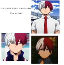 I Now Present Scarless Shoto I Rest My Case Character Presents Zelda Characters