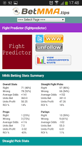 Few bettors use fractional odds for betting sports (other than horse racing), because the. Free Betting Tips On Mma For Android Apk Download