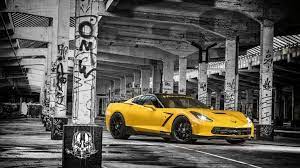 Wallpaper Yellow Corvette C7 Stingray Chevrolet Wallpapers Hd Download Free Desktop Hd Wallpapers For Pc A Yellow Corvette Corvette C7 Corvette C7 Stingray