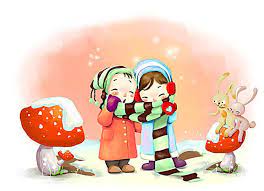 فصل الشتاء خلفية كرتون الأطفال cute cartoon wallpapers cartoon wallpaper hd cartoon wallpaper