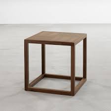 Frame Square Side Table In Walnut Tables Square Side Table Walnut Side Tables Square Side Table Wood