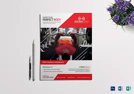 Fitness Gym Flyer Design Template in Word, PSD, Publisher