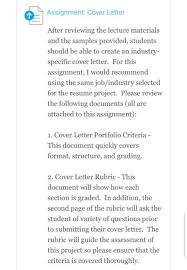 So far, i have written many different essays, but in this cover letter, i will only capture two essays. Assignment Cover Letter After Reviewing The Lecture Chegg Com