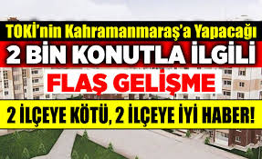 Toplam 624 adet konuta yer verilen toki̇ dulkadiroğlu evleri'nde bugün ihale zamanı! Toki Nin Kahramanmaras A Yapacagi 2 Bin Konutla Ilgili Flas Karar Haberi