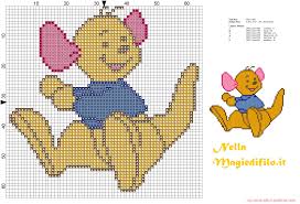 12 patterns featuring classic disney characters. Roo Winnie The Poo Free Cross Stitch Patterns Simple Unique Alphabets Baby