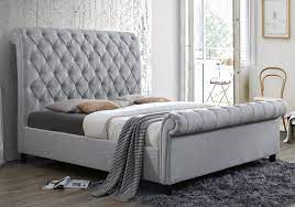 Find new upholstered beds for your home at. Kate Gray Upholstered King Sleigh Bed Evansville Overstock Warehouse