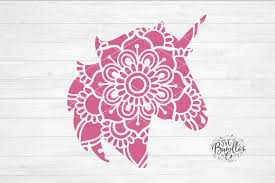 Download Unicorn Head Mandala 555785 Cut Files Design Bundles