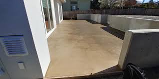 Learn how to stamp concrete from expert stamped concrete contractor mike day. Austin Buff Colored Concrete Patio Elite Concrete Victoria Facebook