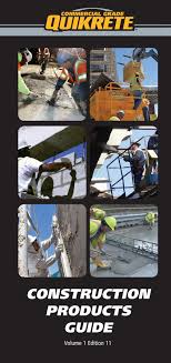 Quikrete Construction Products Guide Pages 1 50 Text