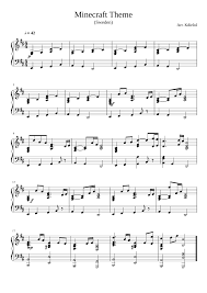One accurate tab per song. Minecraft Theme Sweden Calm Sheet Music For Piano Solo Musescore Com