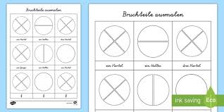 Nachfolgend sind alle kostenlos abrufbaren arbeitsblätter nach klassen gruppiert und weiter nach thema unterteilt. Bruchteile Ausmalen Arbeitsblatt Teacher Made