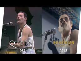 Durante los años 70, farrokh bulsara era un 'bohemian rhapsody' es un biopic centrado en la vida del icónico grupo musical queen y concretamente en la vida del cantante principal, freddy mercury. Comparacion De Escenas Queen Live Aid 1985 Vs Bohemian Rhapsody 2018 Hd Youtube
