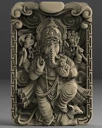 3d Stl Model The God Ganesha For Cnc Router 3d Printer Engraver Carving Aspire Stl Ganesha Hindu Art