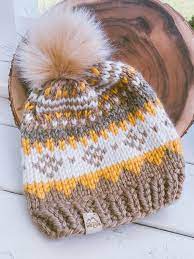 Handmade Knits Goods Created By Courtwildson By Wildsonmountaingoods Faux Fur Pom Pom Hat Handmade Knitting Knitting
