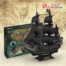 There are a few places that i had trouble with, like the bottom of the ship but with time, and. Cubicfun 3d Paper Model Diy Toy Birthday Gift Puzzle The Queen Anne S Revenge Black Pearl Pirates Of Caribbean Boat Ship 3d Paper Models Paper Models Diy Toys