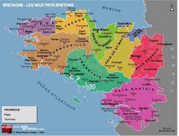 Carte De Bretagne Les 9 Eveches Carte Bretagne Bretagne Bretagne France