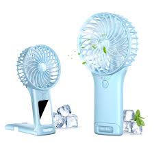 Handheld Fan, USB Rechargeable Mini Portable Fan, Personal Small Silent  Hand Fan 4 Speeds with Mirror, Battery Operated Table Desk Fan for Office  Outdoor Home Travel (Light Blue) : Amazon.co.uk: Home &