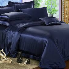 Navy Silk Bed Linen Silk Duvet Cover Bed Linens Luxury Luxury Bedding