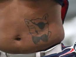 But, the artists completed that. Ole Miss De Charles Wiley Has A Tattoo Of A 1 Eyed Cat Wearing A Bowtie Red Cup Rebellion
