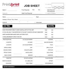 Workshop Job Sheet Template Free Sheet Templates Templates Job Sheet